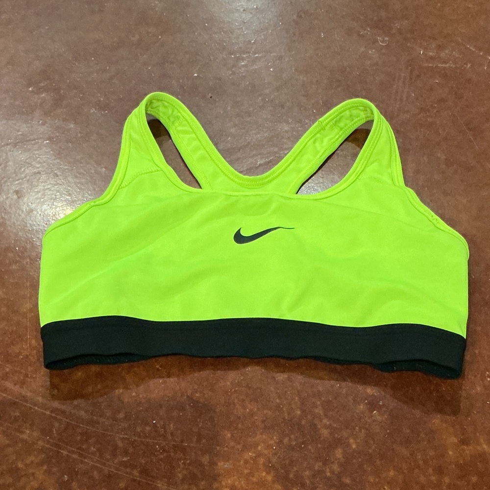 Nike Women's Neon Green Sports Bra